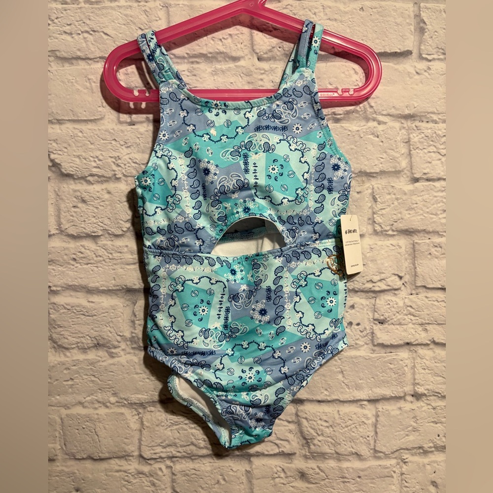 New Body Glove Paisley Swimsuit Girls 6X